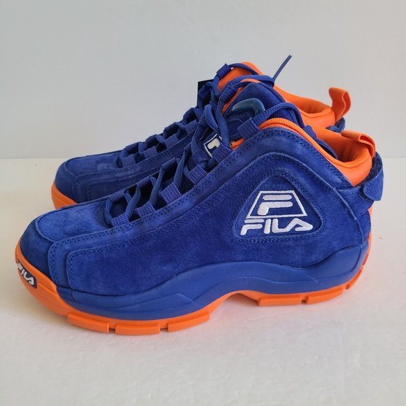 NEW Fila Grant Hill 2 New York Knicks Basketball Shoes Size 8.5 Blue Orange